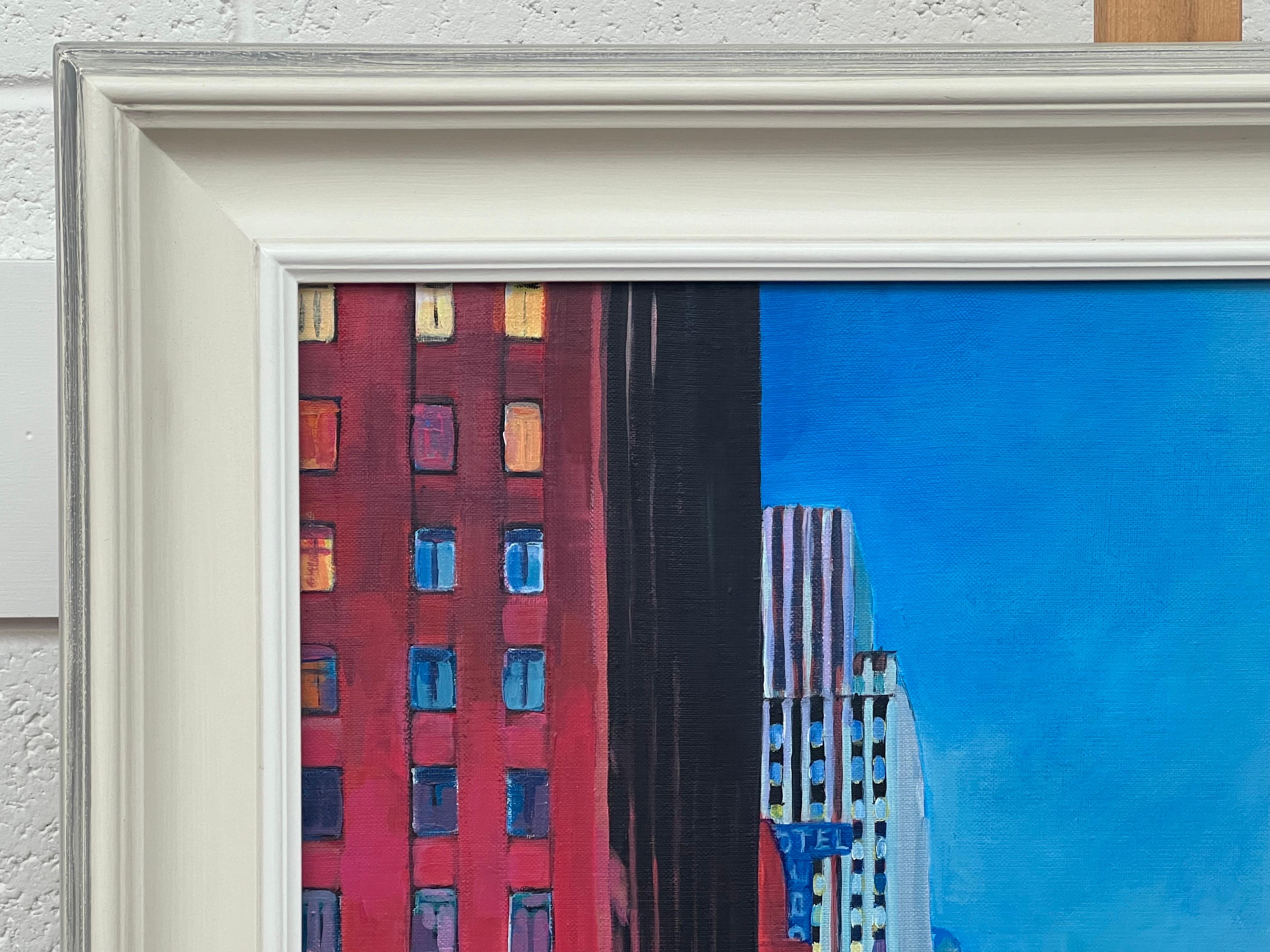 Painting of the Chrysler Building 42nd Street New York City by British Artist For Sale 11