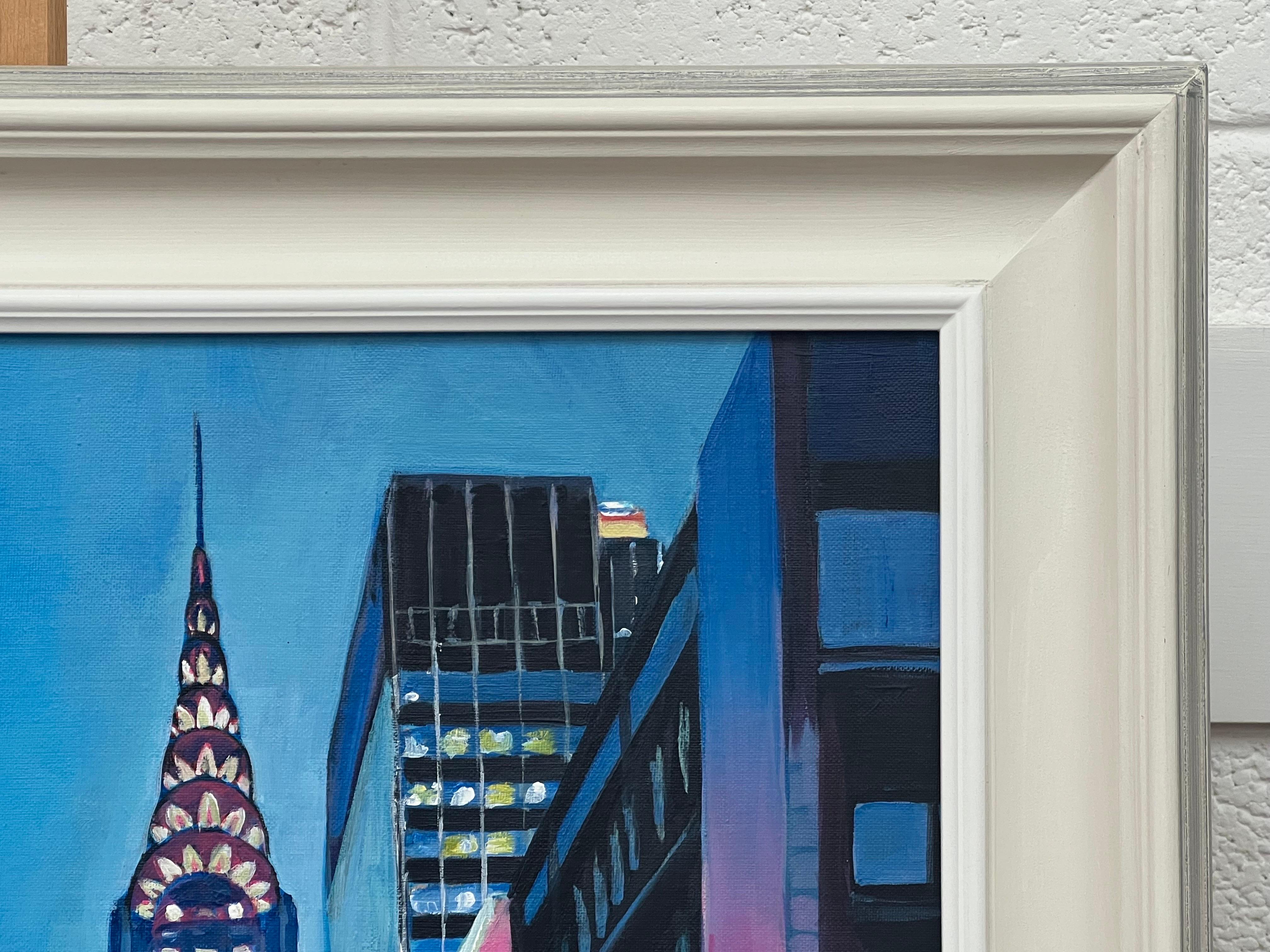Painting of the Chrysler Building 42nd Street New York City by British Artist For Sale 12