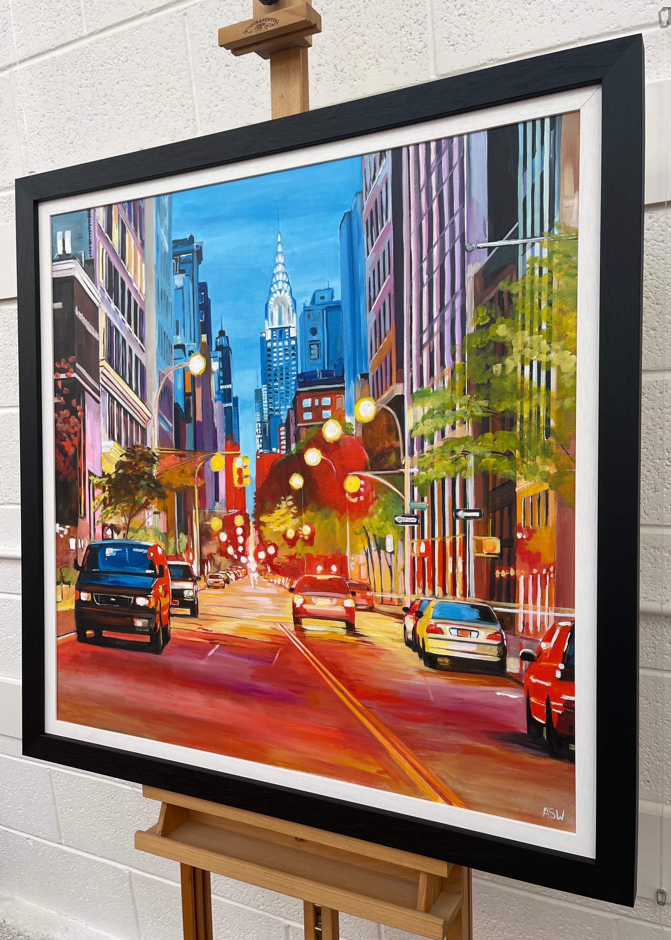 Gemälde des Chrysler-Gemäldes in New York City des zeitgenössischen britischen Künstlers im Angebot 2