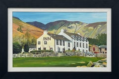 Painting of the Wasdale Head Inn in Lake District England by British Artist - 1A