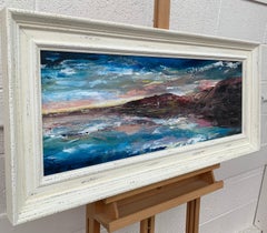 Panoramic Seascape of Devon Cliffs & Coastline by Contemporary British Artist