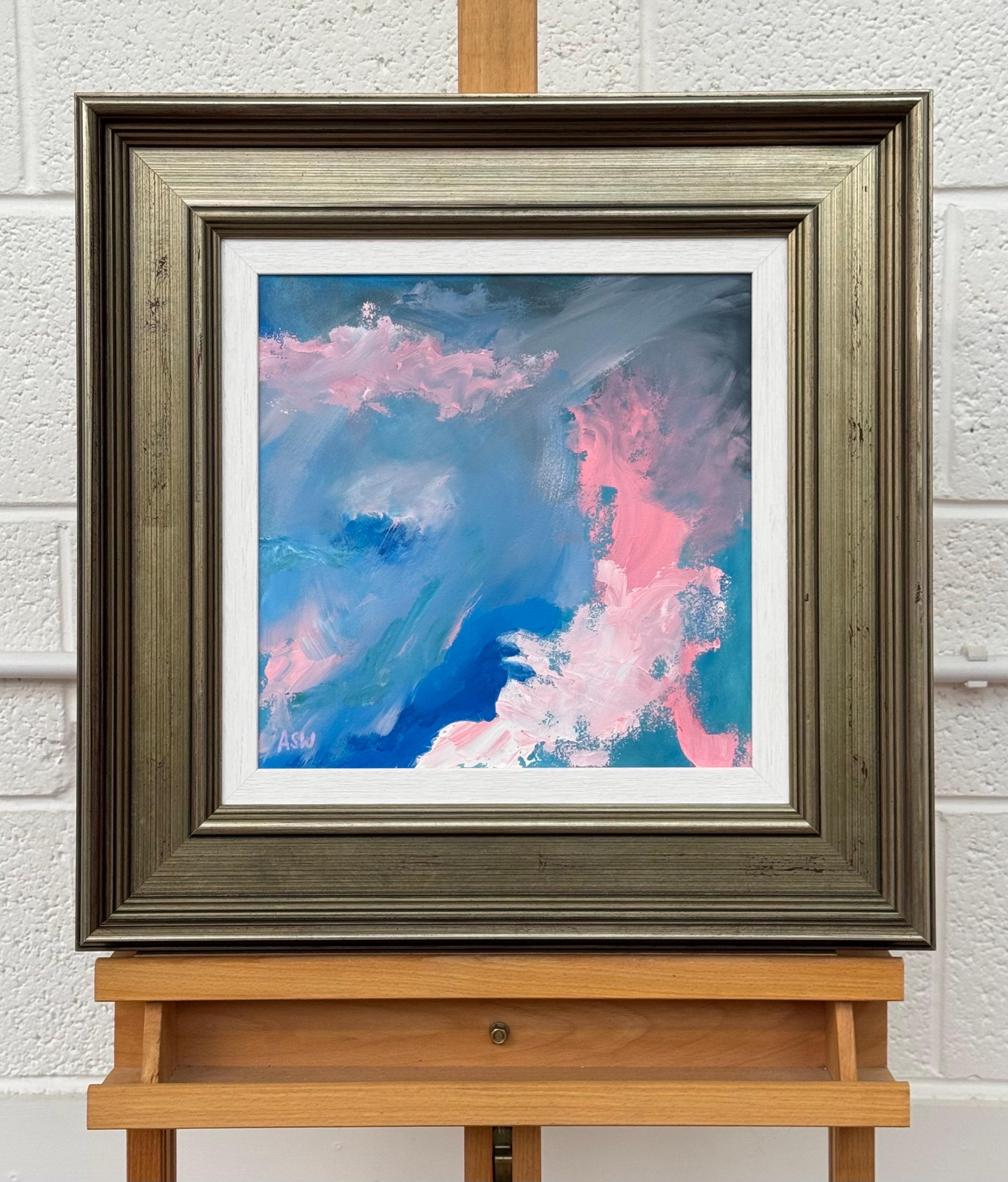 Arte astratta rosa, blu e bianca in una cornice di bronzo di Angela Wakefield, artista britannica contemporanea di spicco.

L'arte misura 12 x 12 pollici
La cornice misura 20 x 20 pollici

Questo quadro originale è un'accattivante espressione di