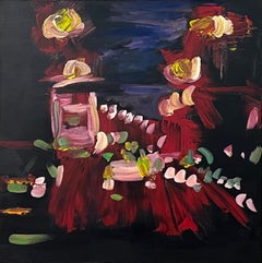 interprétation abstraite expressive d'une scène urbaine d'un artiste britannique