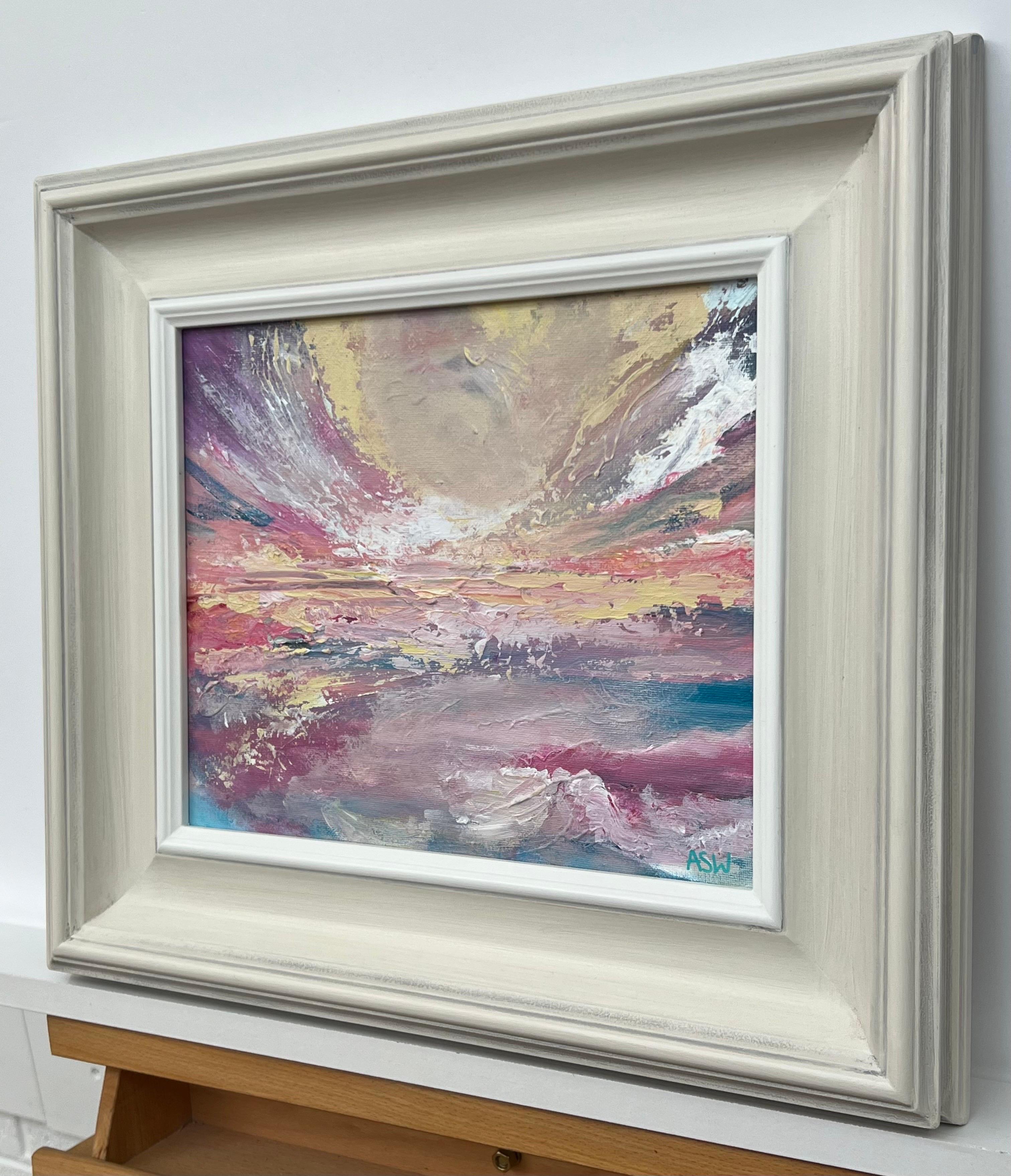 Amanecer radiante - Paisaje abstracto vibrante de la artista británica contemporánea Angela Wakefield.

Medidas de la obra 12 x 10 pulgadas
Medida del marco 18 x 16 pulgadas

El título de este original único, 