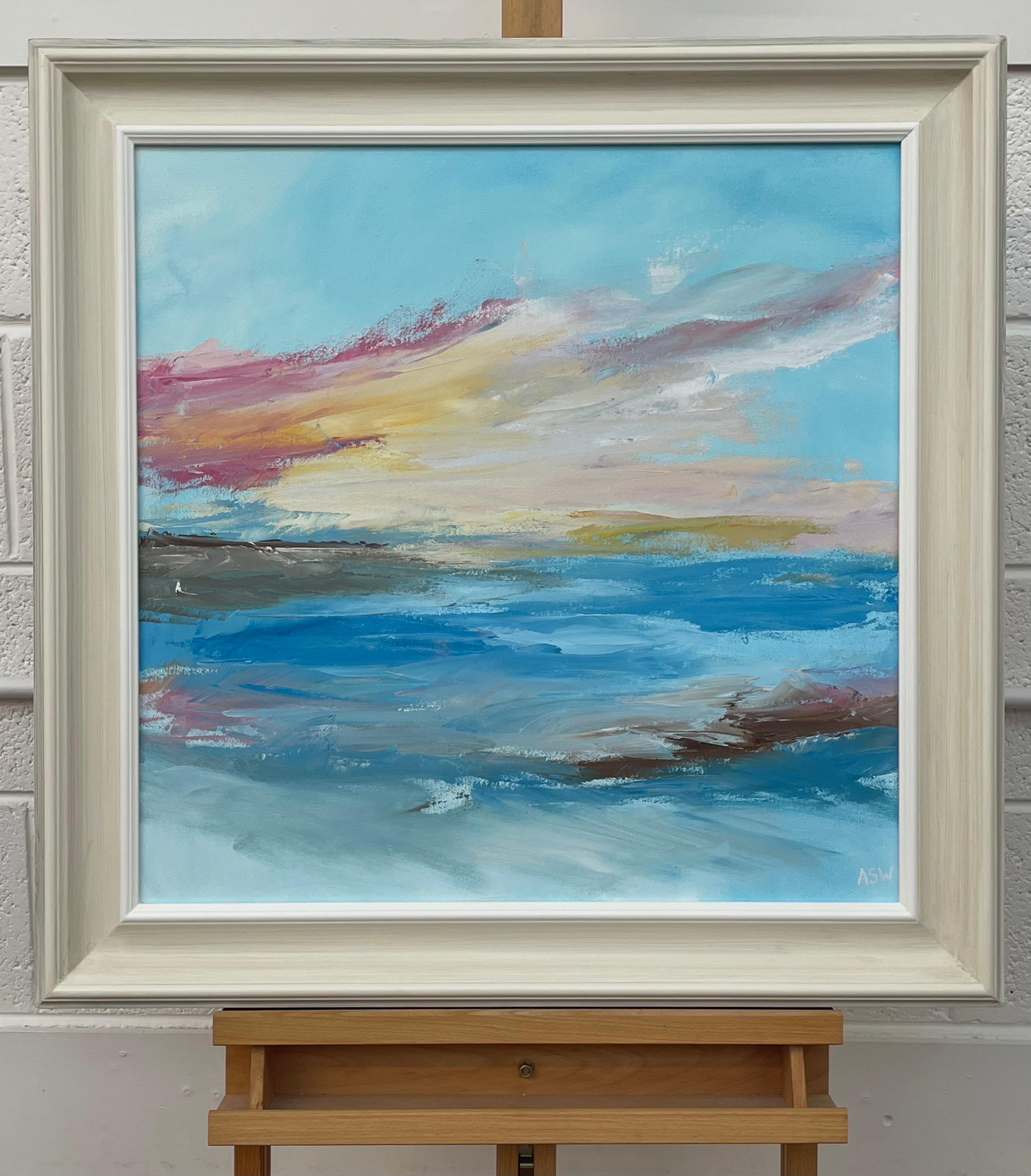 Seascape Cloud Skyscape Impressionist Landscape by Contemporary British Artist For Sale 3