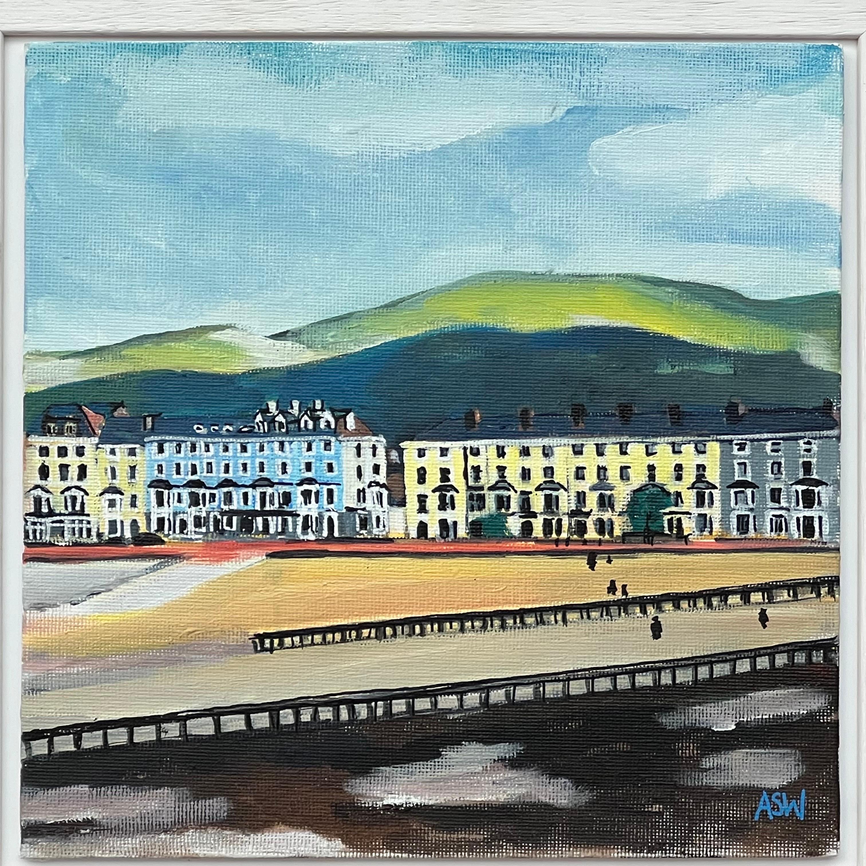 Pittura in miniatura della passeggiata sul mare Studio di un luogo di villeggiatura britannico vittoriano in vendita 5