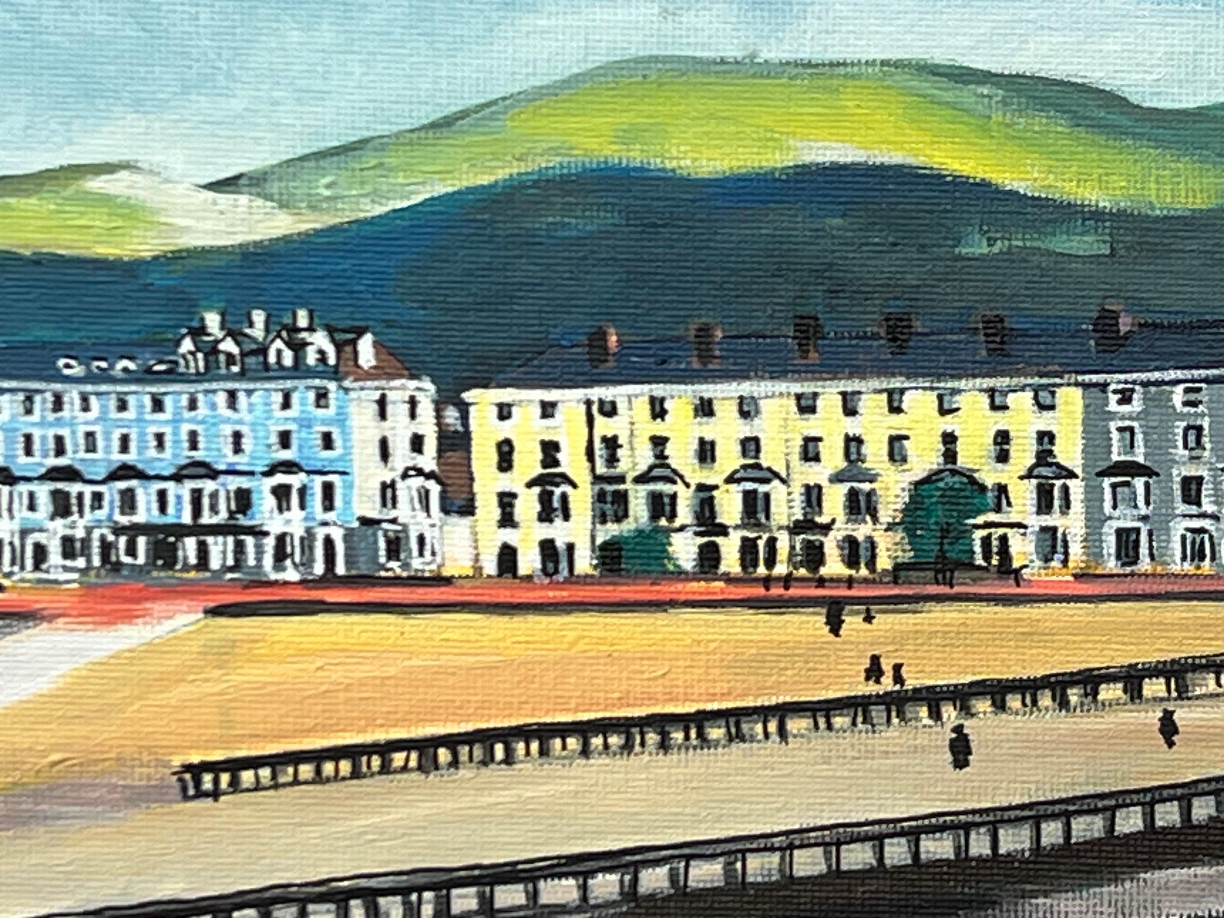 Pittura in miniatura della passeggiata sul mare Studio di un luogo di villeggiatura britannico vittoriano in vendita 6