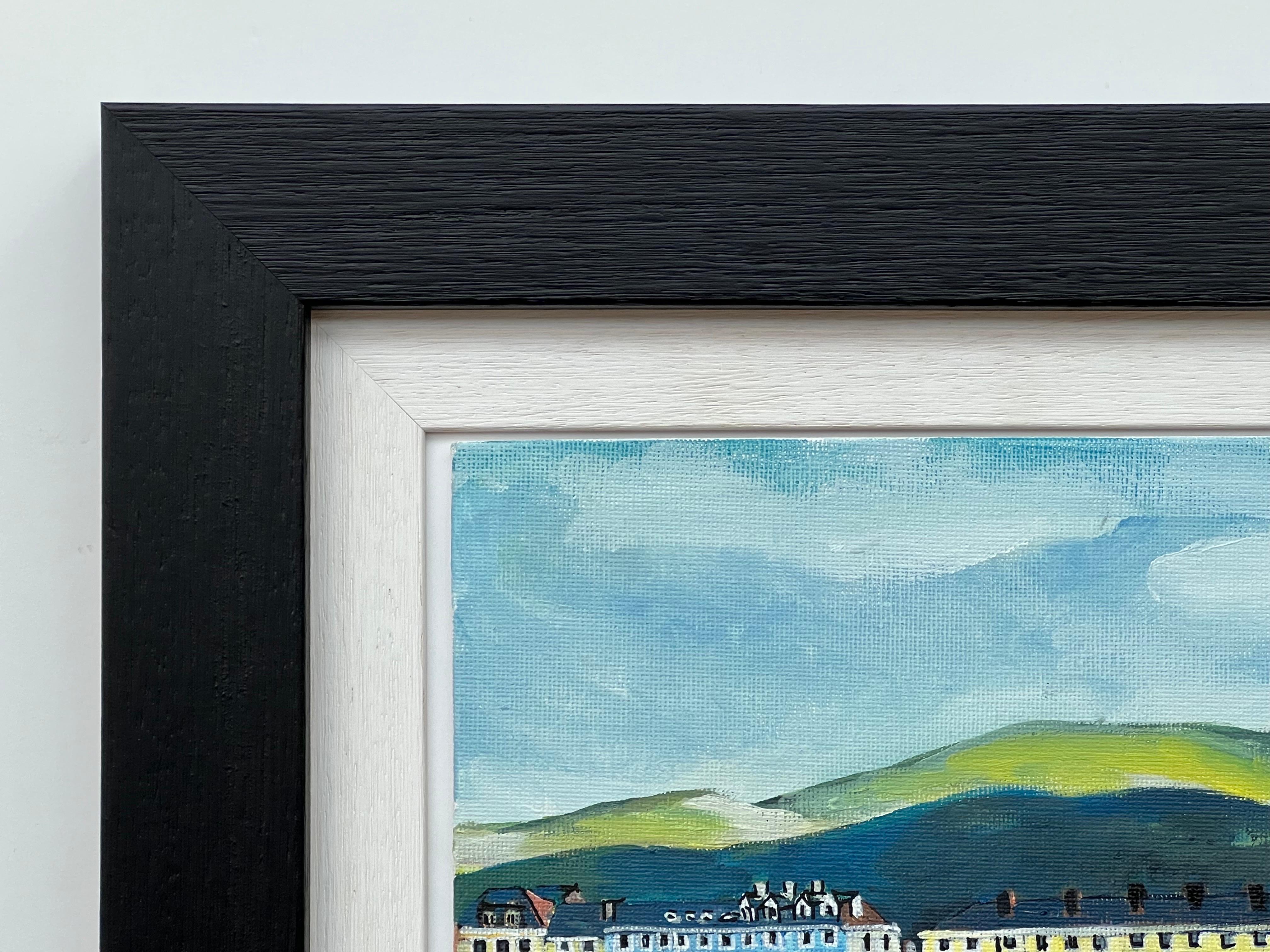 Pittura in miniatura della passeggiata sul mare Studio di un luogo di villeggiatura britannico vittoriano in vendita 1