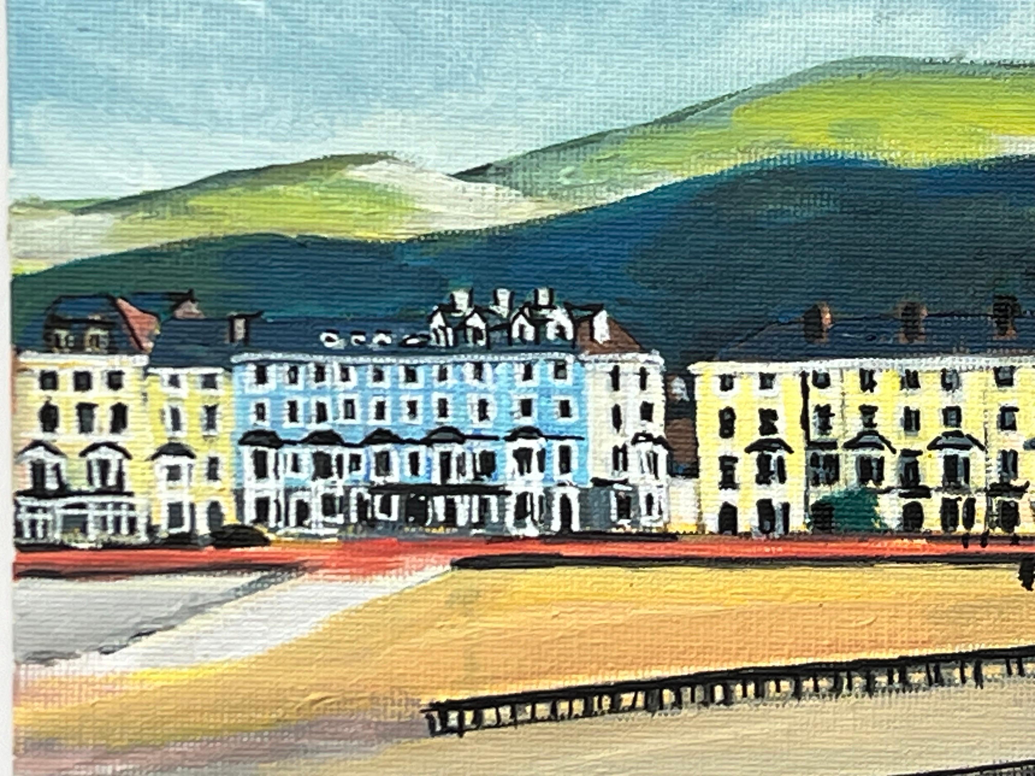 Pittura in miniatura della passeggiata sul mare Studio di un luogo di villeggiatura britannico vittoriano in vendita 3