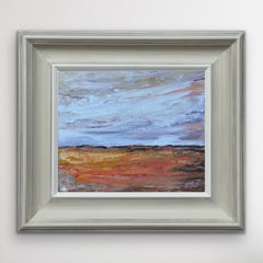 Serene Horizons - Expansive skies meet textured earthy tones in tranquil harmony