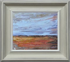 Serene Horizons - Expansive skies meet textured earthy tones in tranquil harmony