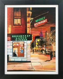 Greenwich Village American Diner 6th Avenue New York City Empire State Building