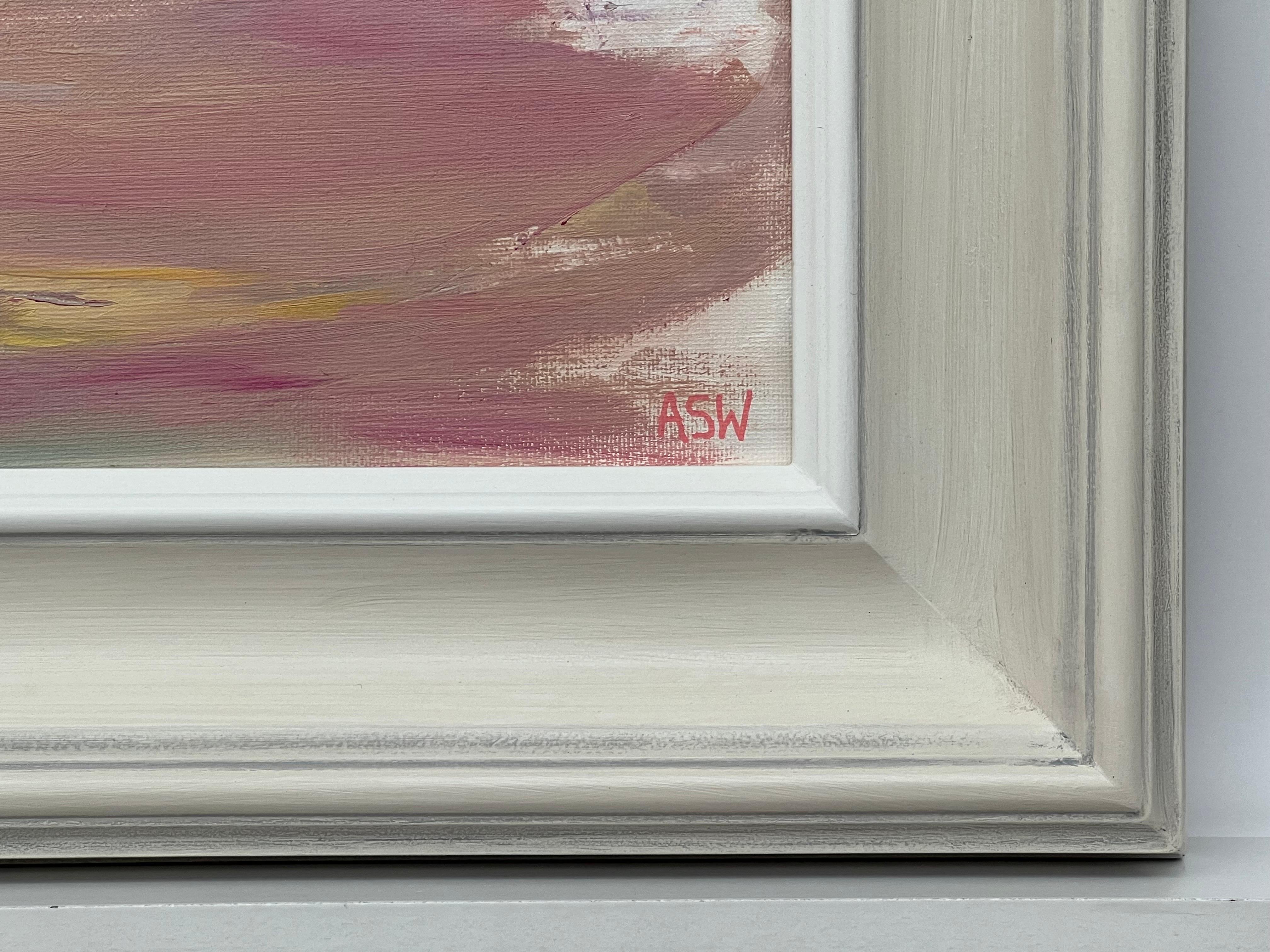 Sunlit Horizon - Abstract Sea Landscape using earthy tones by Contemporary British Artist, Angela Wakefield.

Art measures 12 x 10 inches
Frame measure 18 x 16 inches

This captivating painting is a beautiful representation of an abstract seascape,