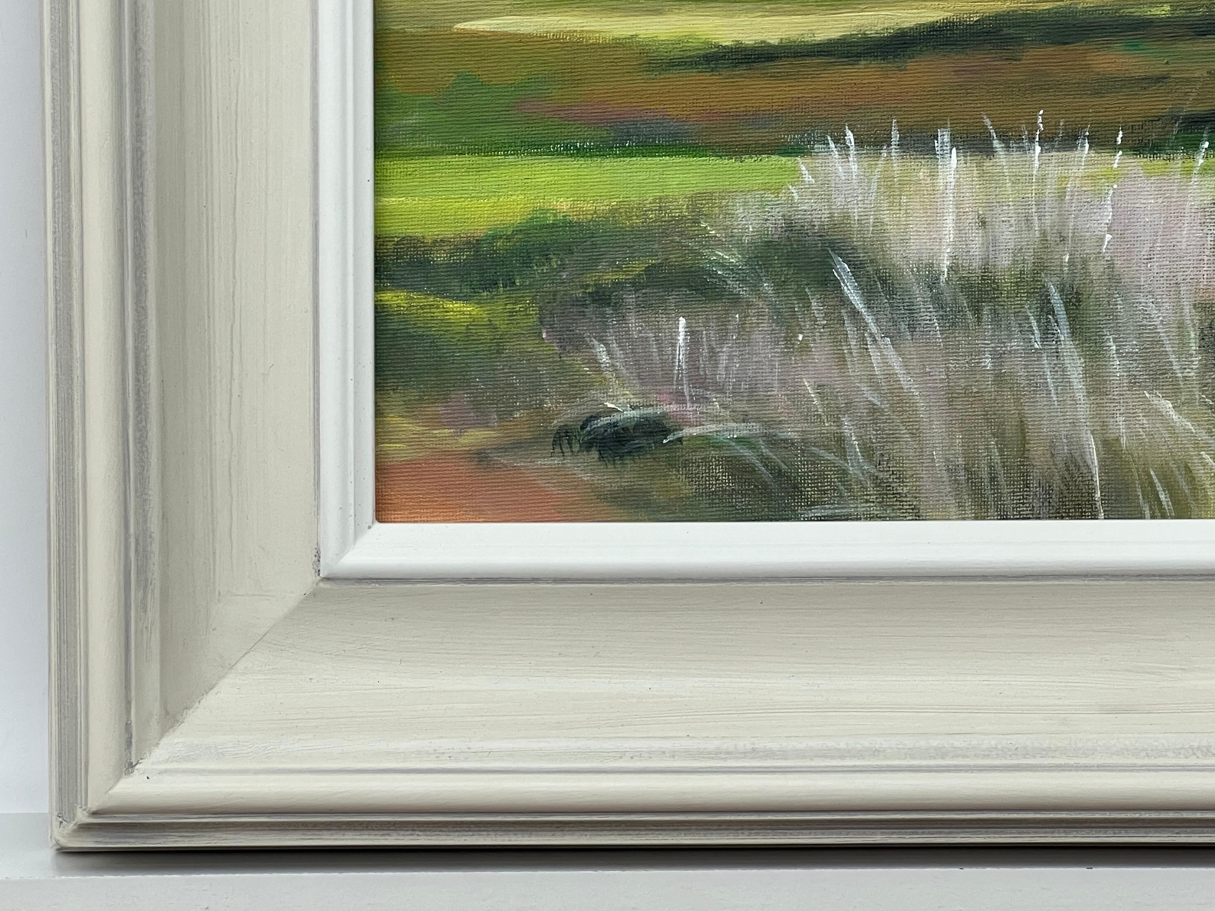 Sunset at Brora Golf Course in the Scottish Highlands by Contemporary Artist For Sale 9