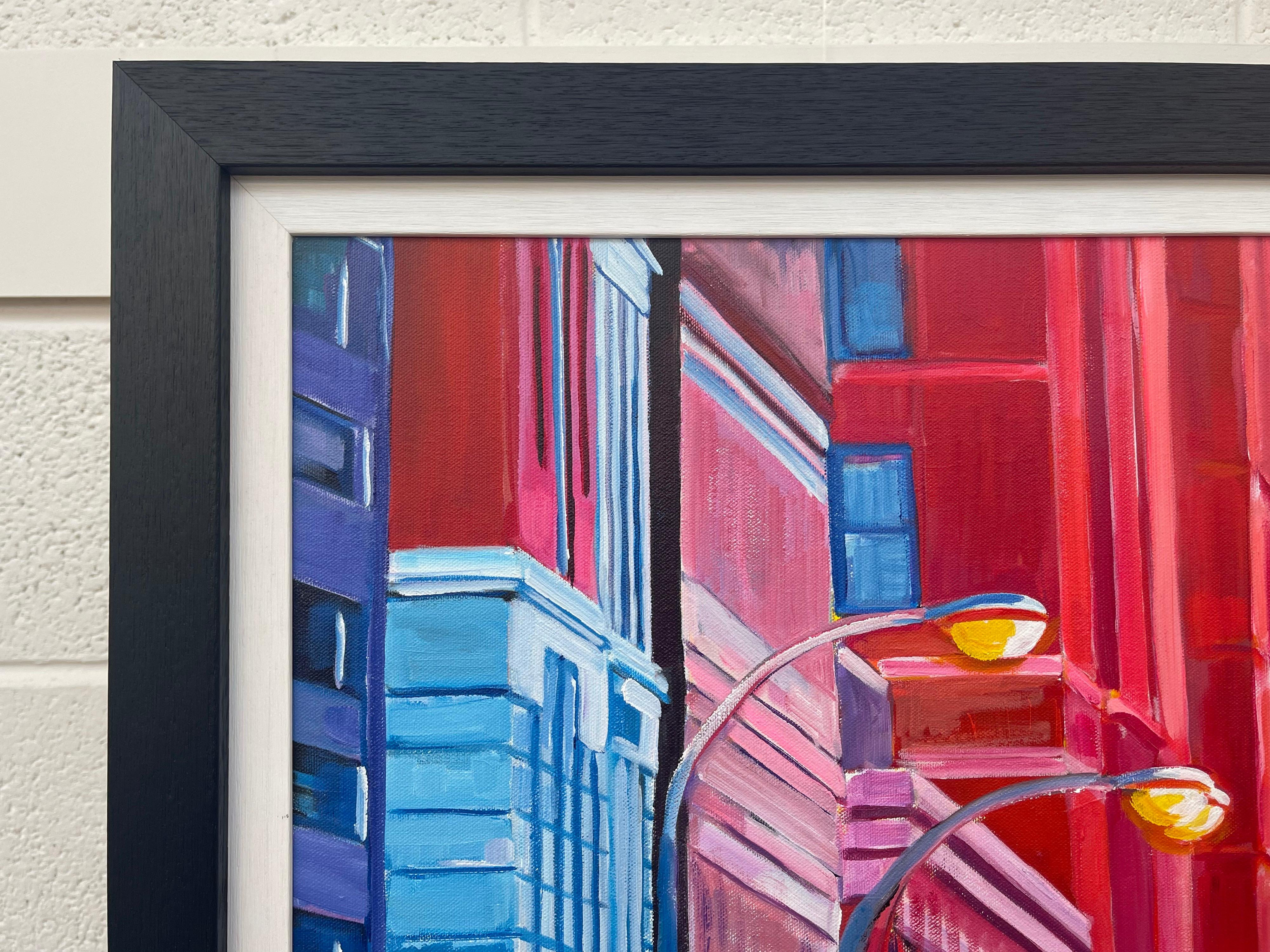 Coucher de soleil dans le quartier historique de Washington Avenue par un artiste britannique contemporain en vente 7