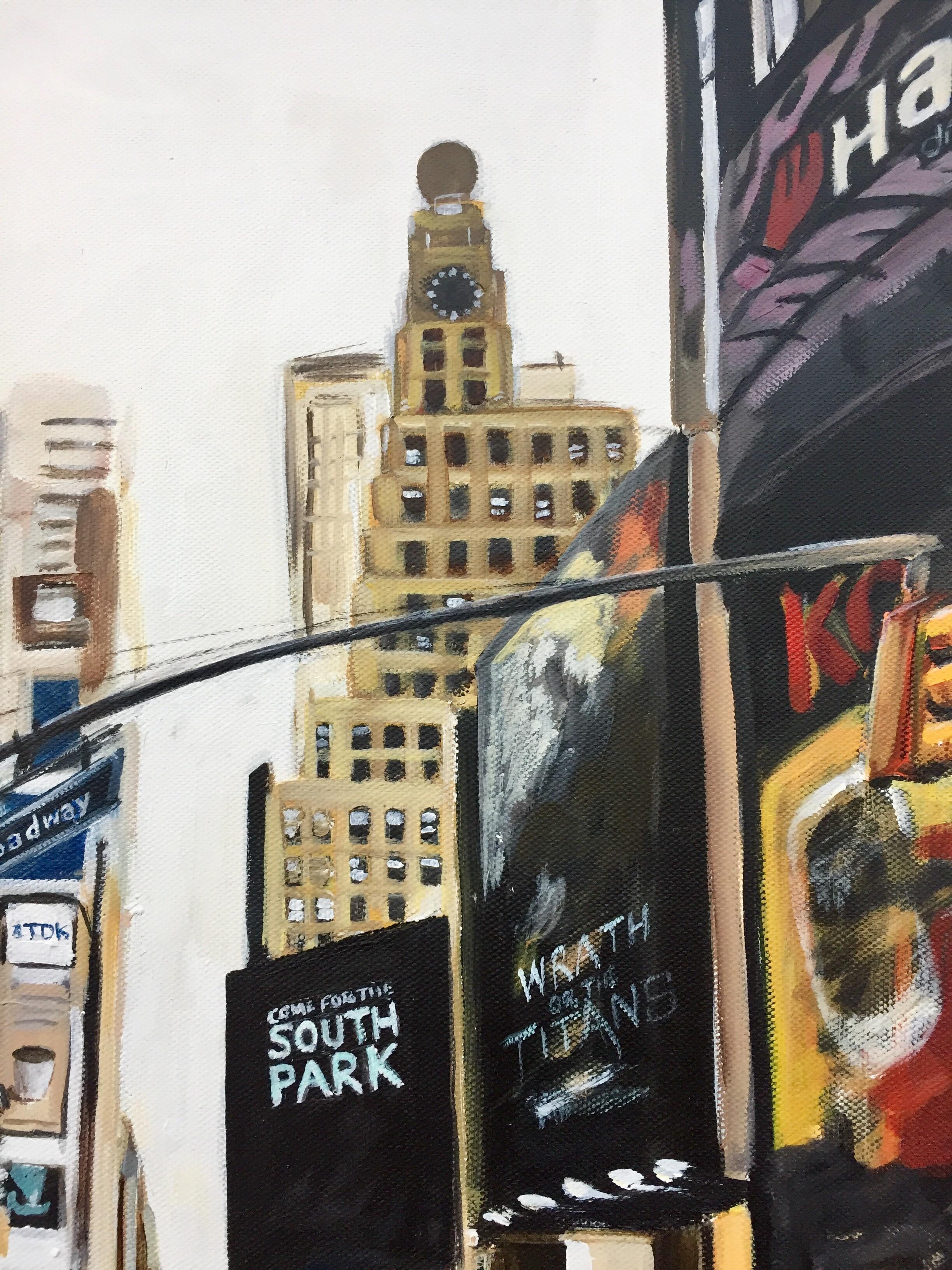 Times Square Broadway 7th Ave Midtown Manhattan New York City by British Artist 9