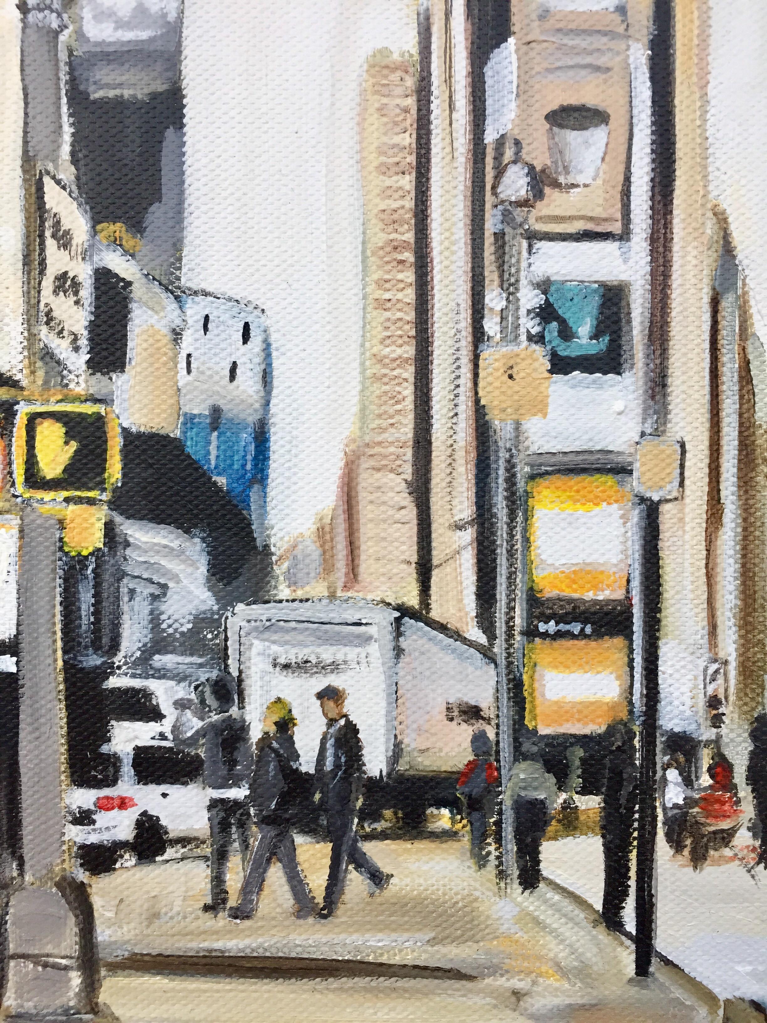 Times Square Broadway 7th Ave Midtown Manhattan New York City by British Artist 2