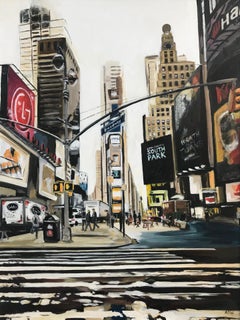 Times Square Broadway 7th Ave Midtown Manhattan New York City by British Artist