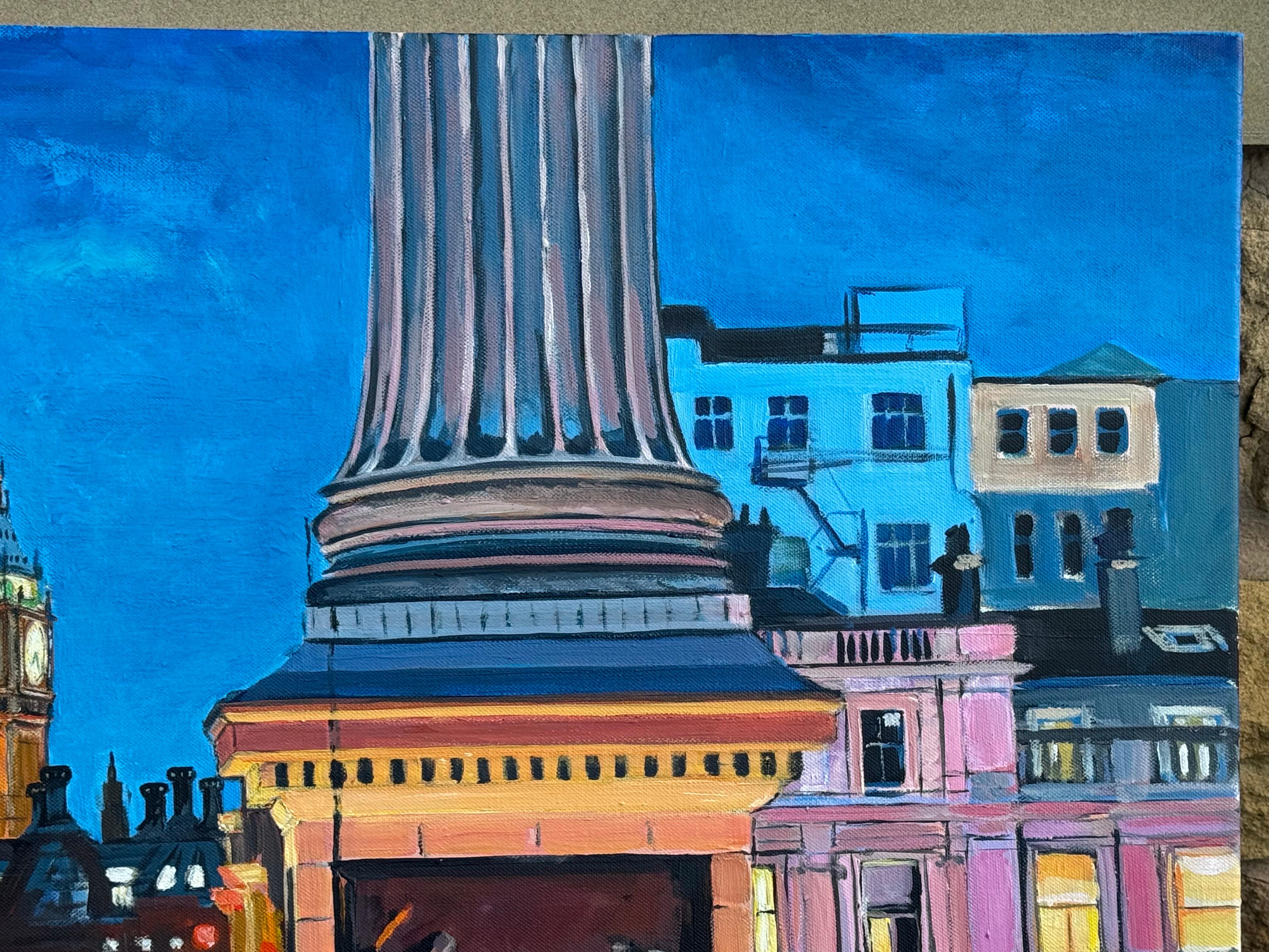 Trafalgar Square Big Ben Westminster London, England, von British Cityscape Artist im Angebot 7