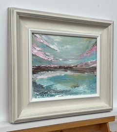 Tranquil Reflections - Sereno paesaggio marino astratto costiero di un artista britannico