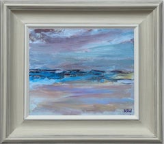 Tranquil Tides - Soft pastels and blues create a peaceful, atmospheric seascape