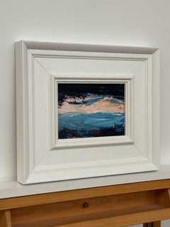Twilight Reflections Miniature Abstract Landscape Art Study Contemporary Artist