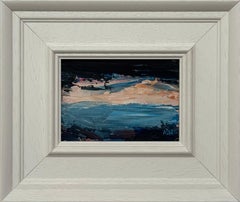 Twilight Reflections Miniature Abstract Landscape Art Study Contemporary Artist