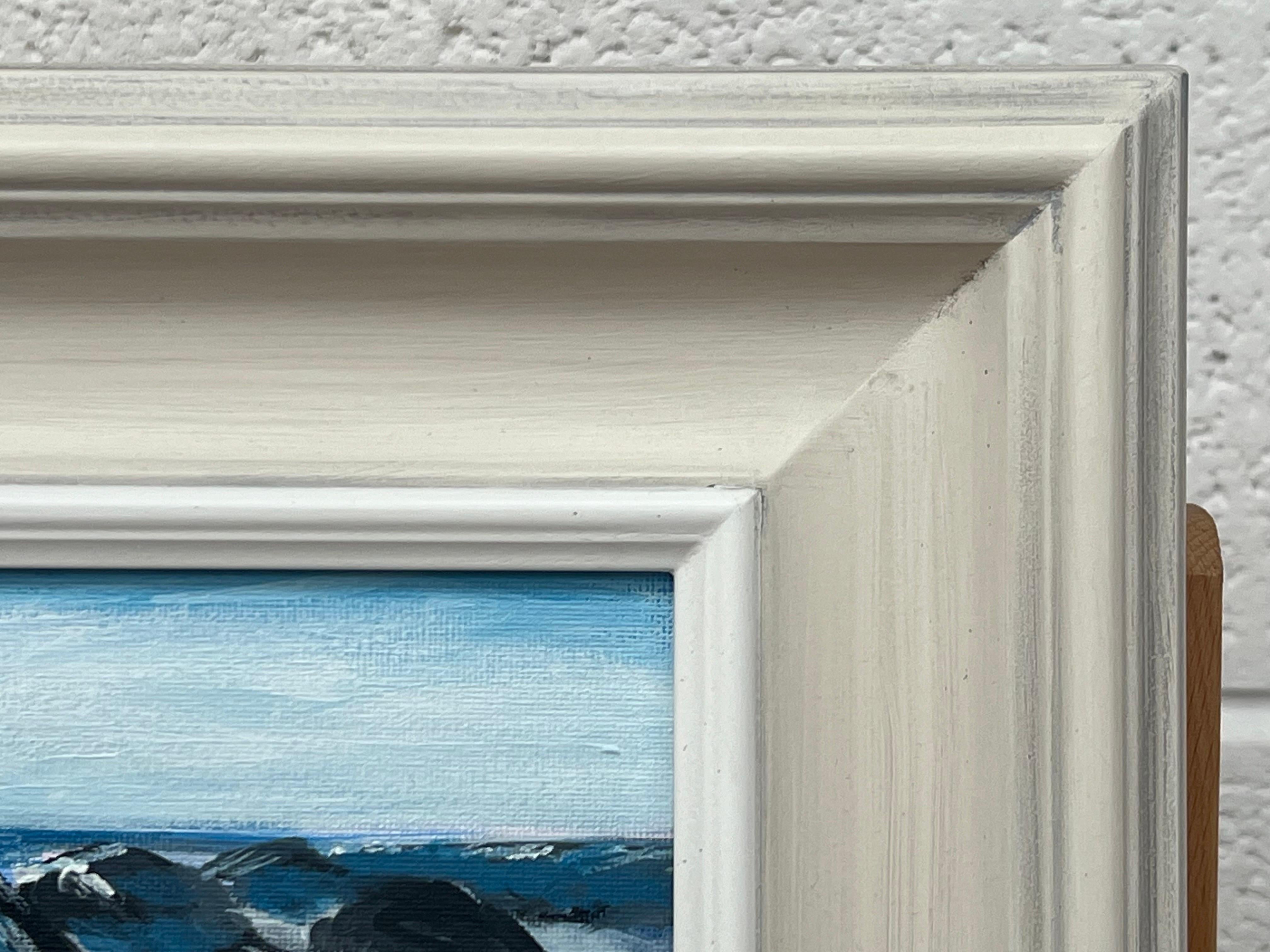 Paisaje montañoso nevado de Zúrich, Suiza, pintado por un artista británico en venta 3