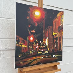 High Quality Giclée Print of Chip Shop Accrington by British Urban Artist
