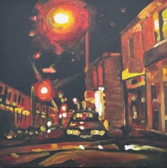 High Quality Giclée Print of Chip Shop Accrington by British Urban Artist