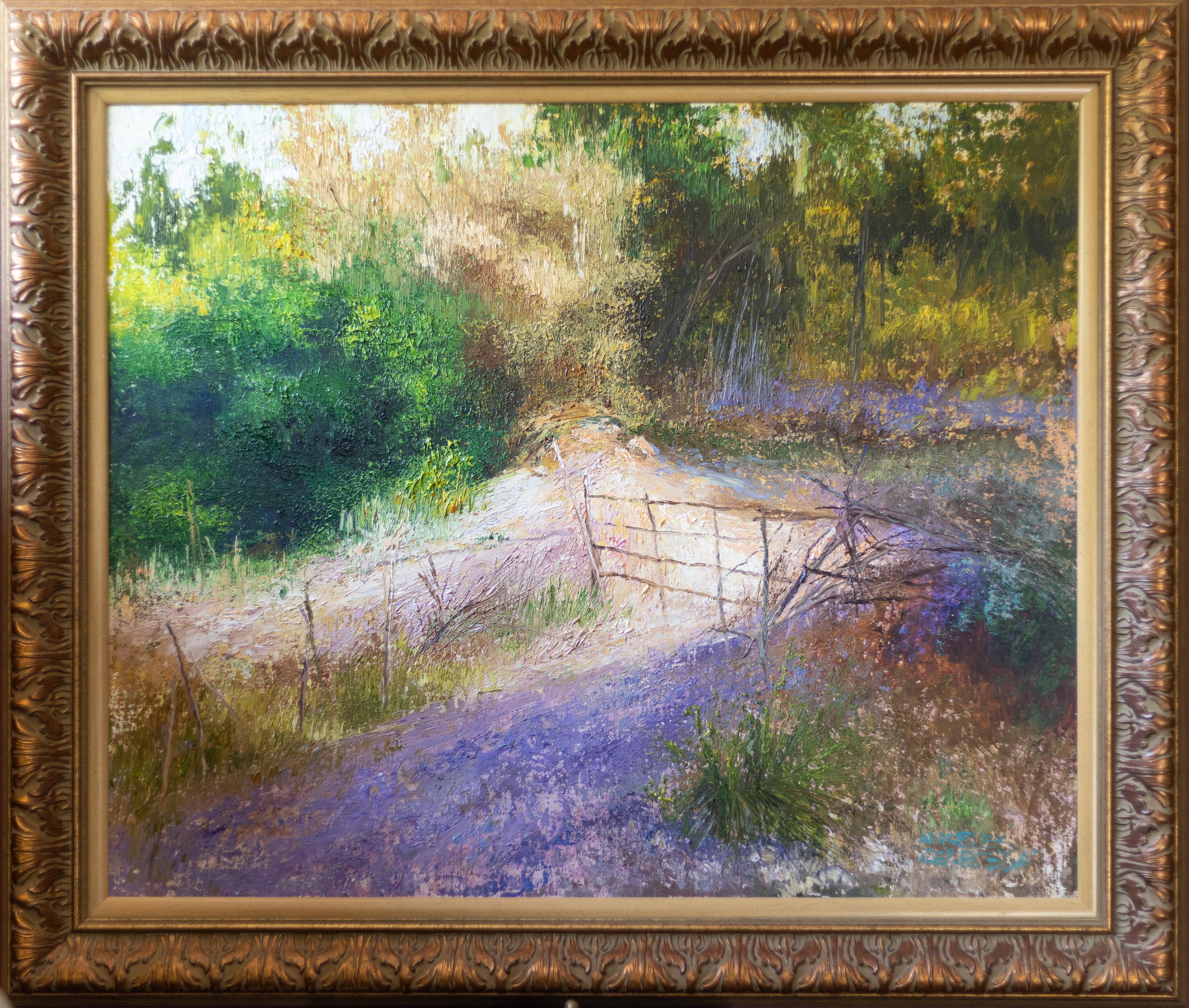 Verja - Painting di Angeles Cereceda