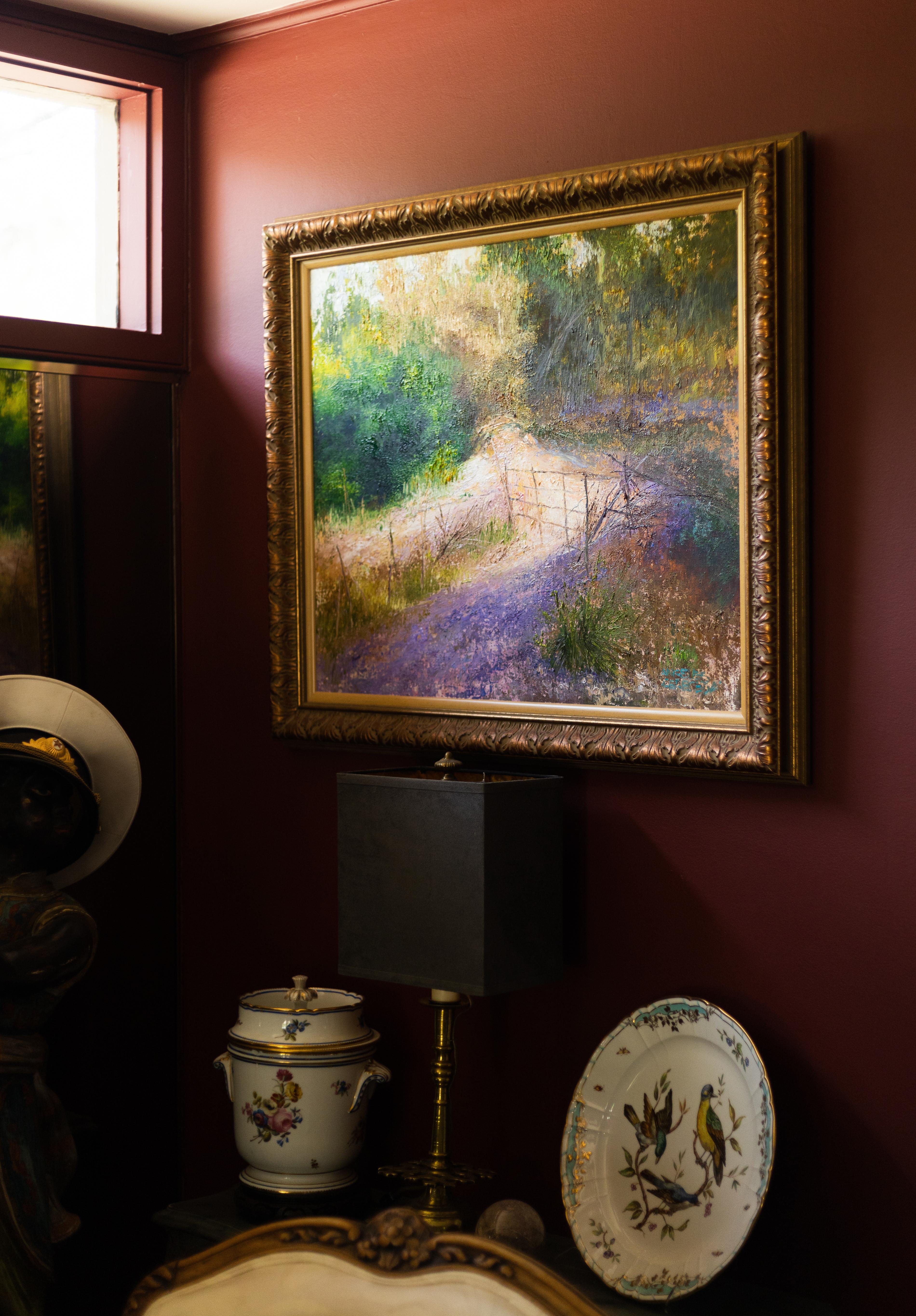 Verja - Painting Impressionismo di Angeles Cereceda