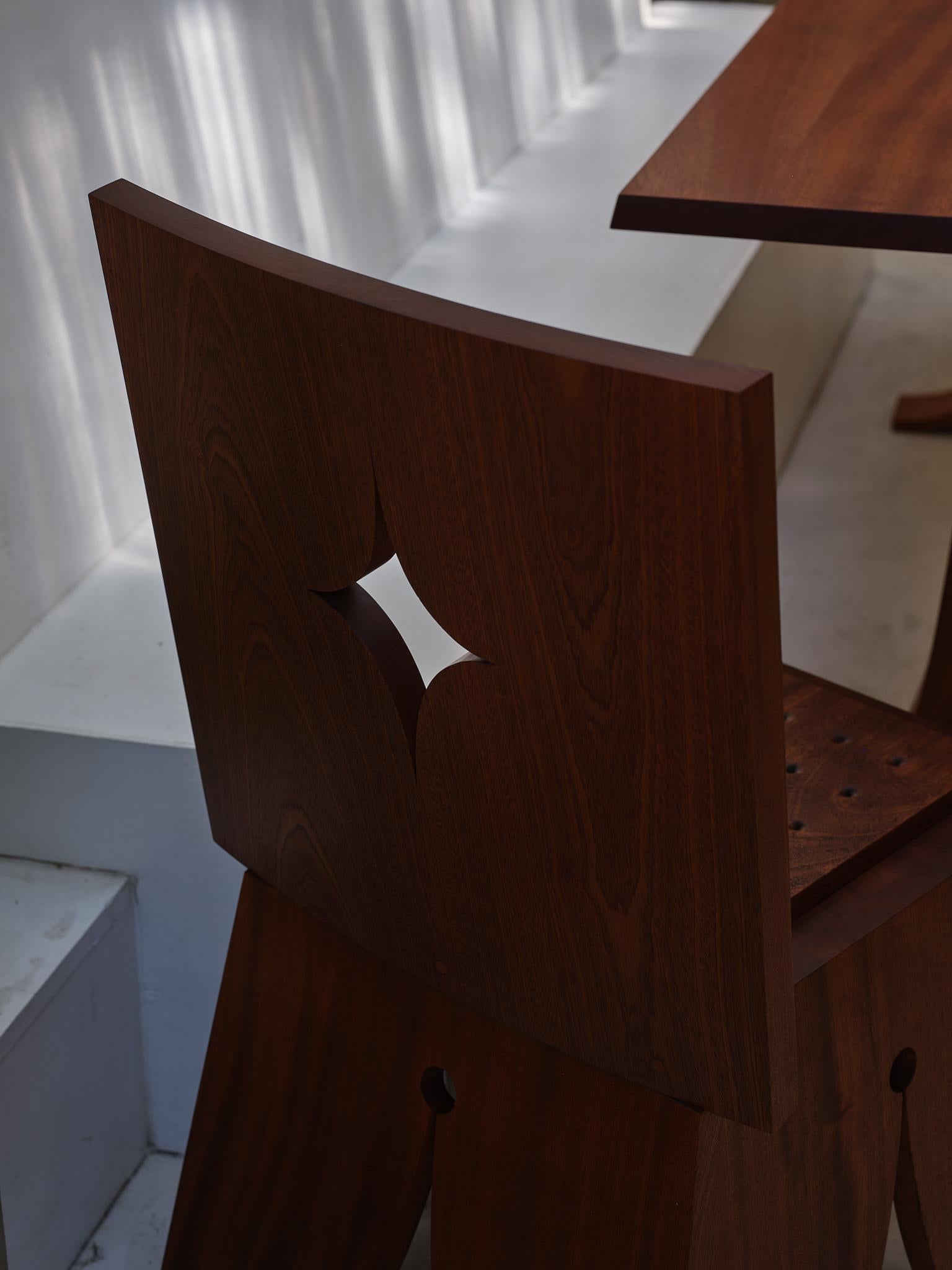 Altro Sedia Angeles in Wood Wood e tappezzeria di Asher Gillman in vendita