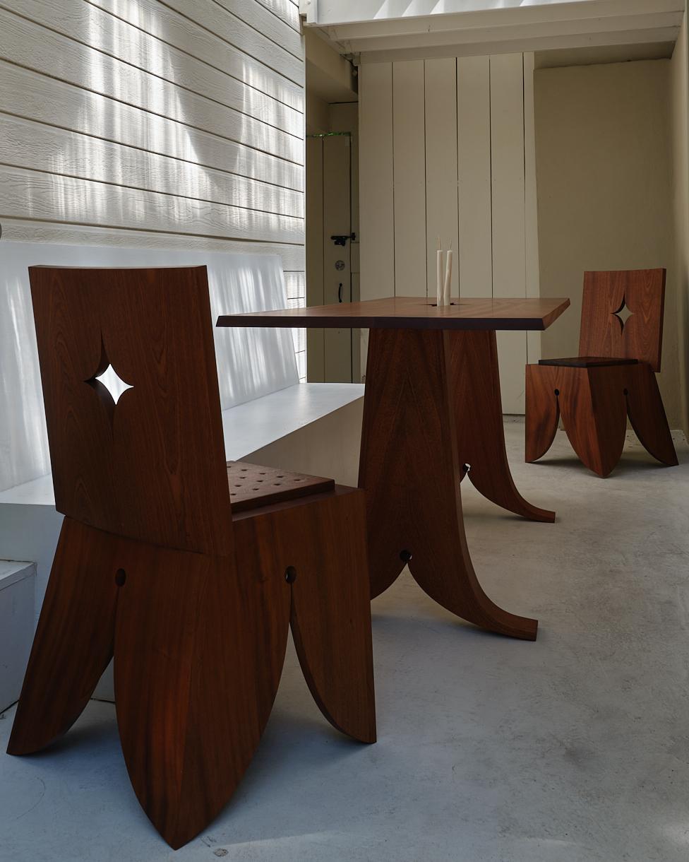 Tappezzeria Sedia Angeles in Wood Wood e tappezzeria di Asher Gillman in vendita