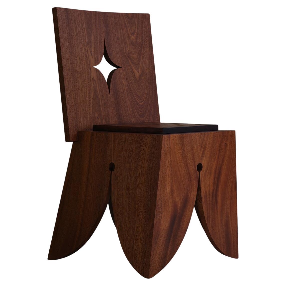 Sedia Angeles in Wood Wood e tappezzeria di Asher Gillman in vendita