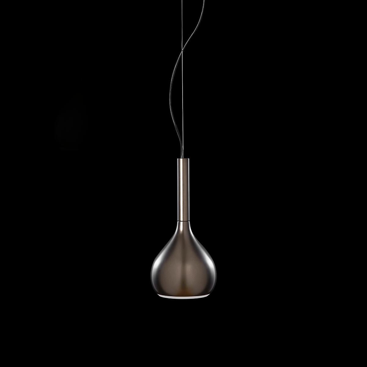 Angeletti e Ruzza Suspension Lamp 'Lys' Anodic Bronze by Oluce Moderno de mediados de siglo en venta