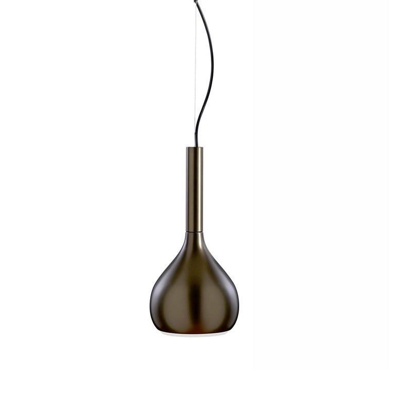 Angeletti e Ruzza Suspension Lamp 'Lys' Anodic Bronze by Oluce For Sale at  1stDibs