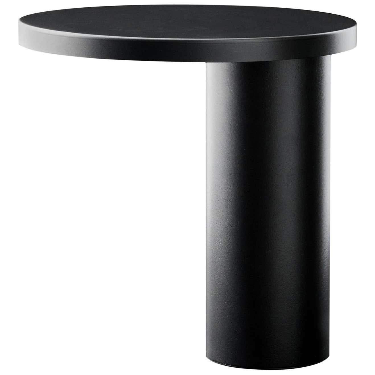Italian Angeletti & Ruzza Table Lamp 'Cylinda' Black by Oluce For Sale