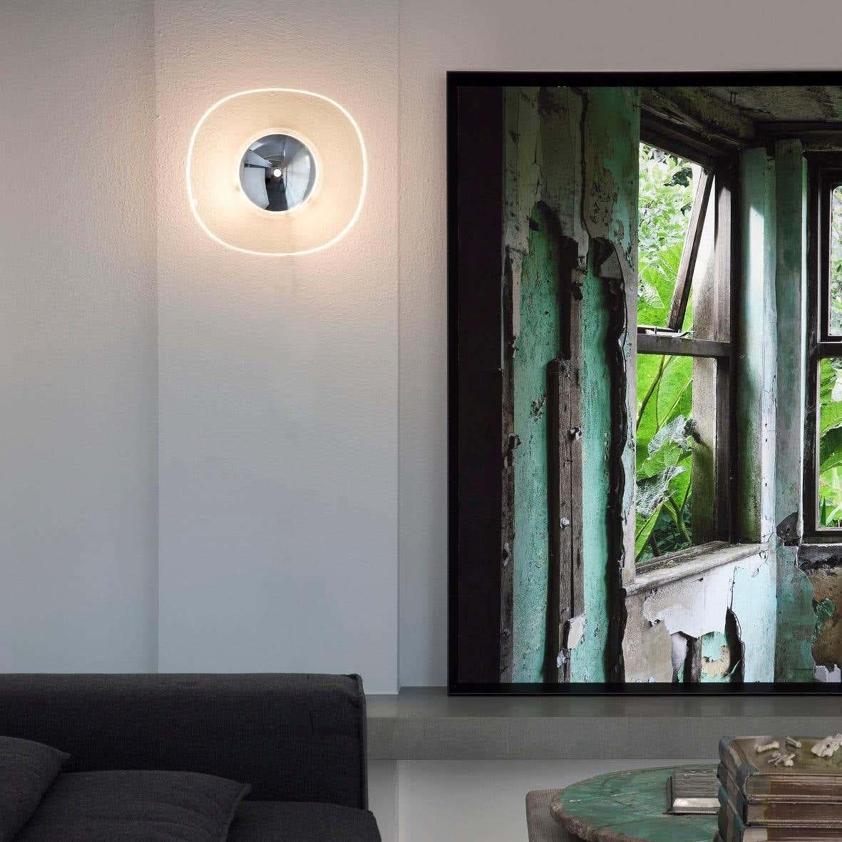 Contemporary Angeletti & Ruzza Wall Lamp 'Yolk' by Oluce For Sale