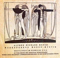 "Angelic Archers, " Poetry Booklet with Nude Male Cover Illustration by Scheibe