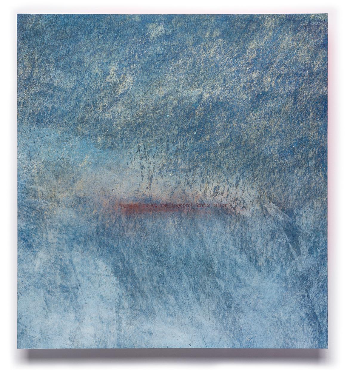 Angelica Bergamini Abstract Painting – Treffen Sie mich jenseits dieser Küste