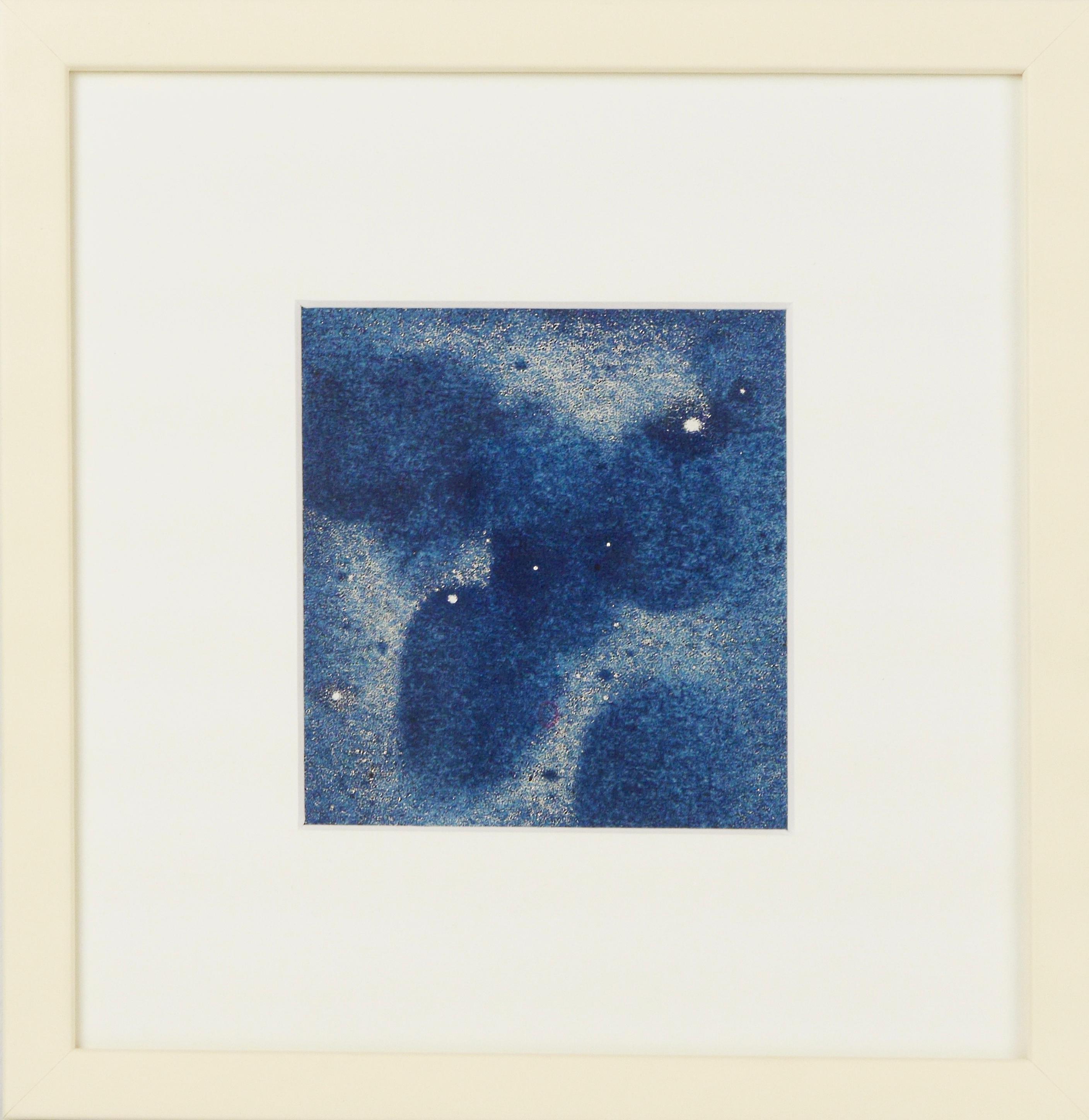 Monotype on Embossing Paper: '0 (Zero) #3' - Painting by Angelica Bergamini