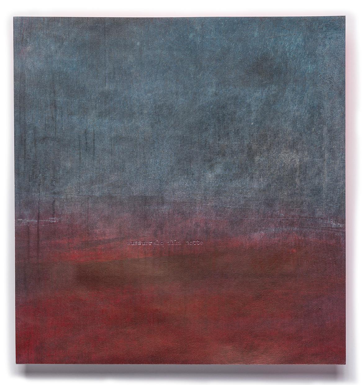 Angelica Bergamini Abstract Painting – Sussurralo Alla Notte (Glühen Sie es in die Nacht)