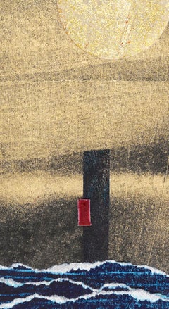 Collage of monotype: 'Manhatta #1'