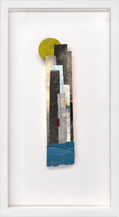 Collage einer Monotypie: „Manhatta #4“