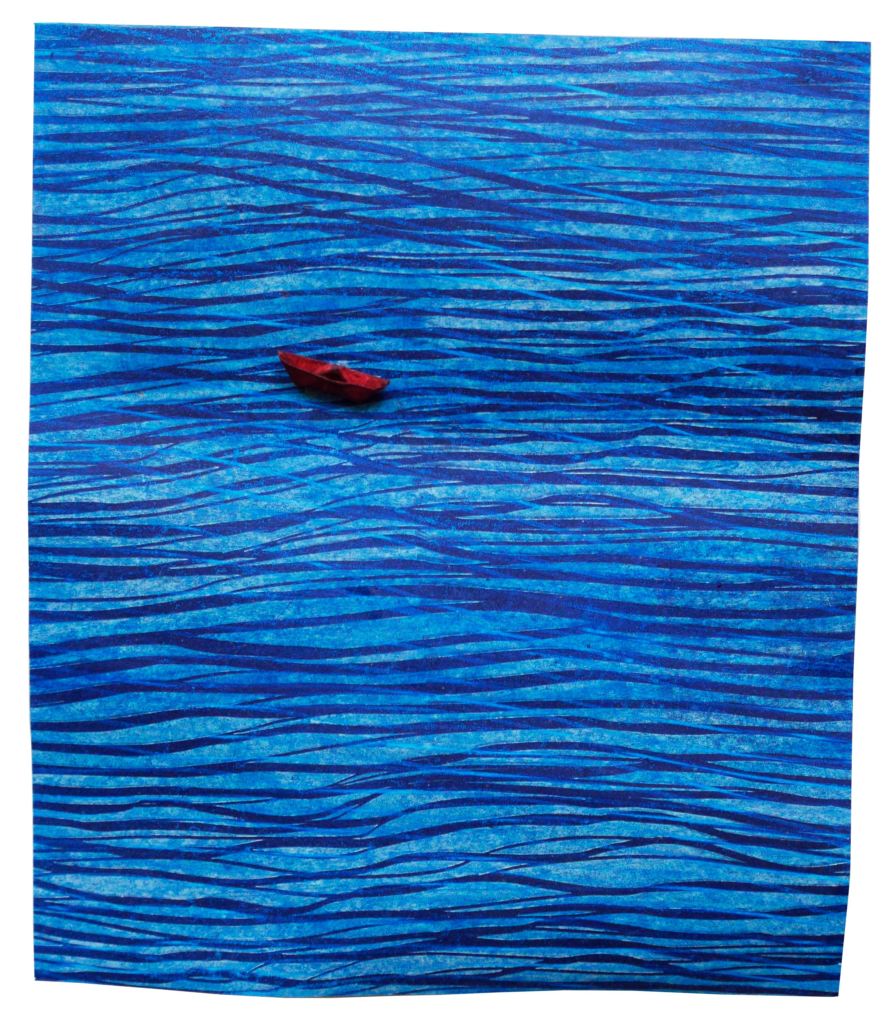 Landscape Print di Angelica Bergamini - Monotype: "Viaggio in solitaria #5