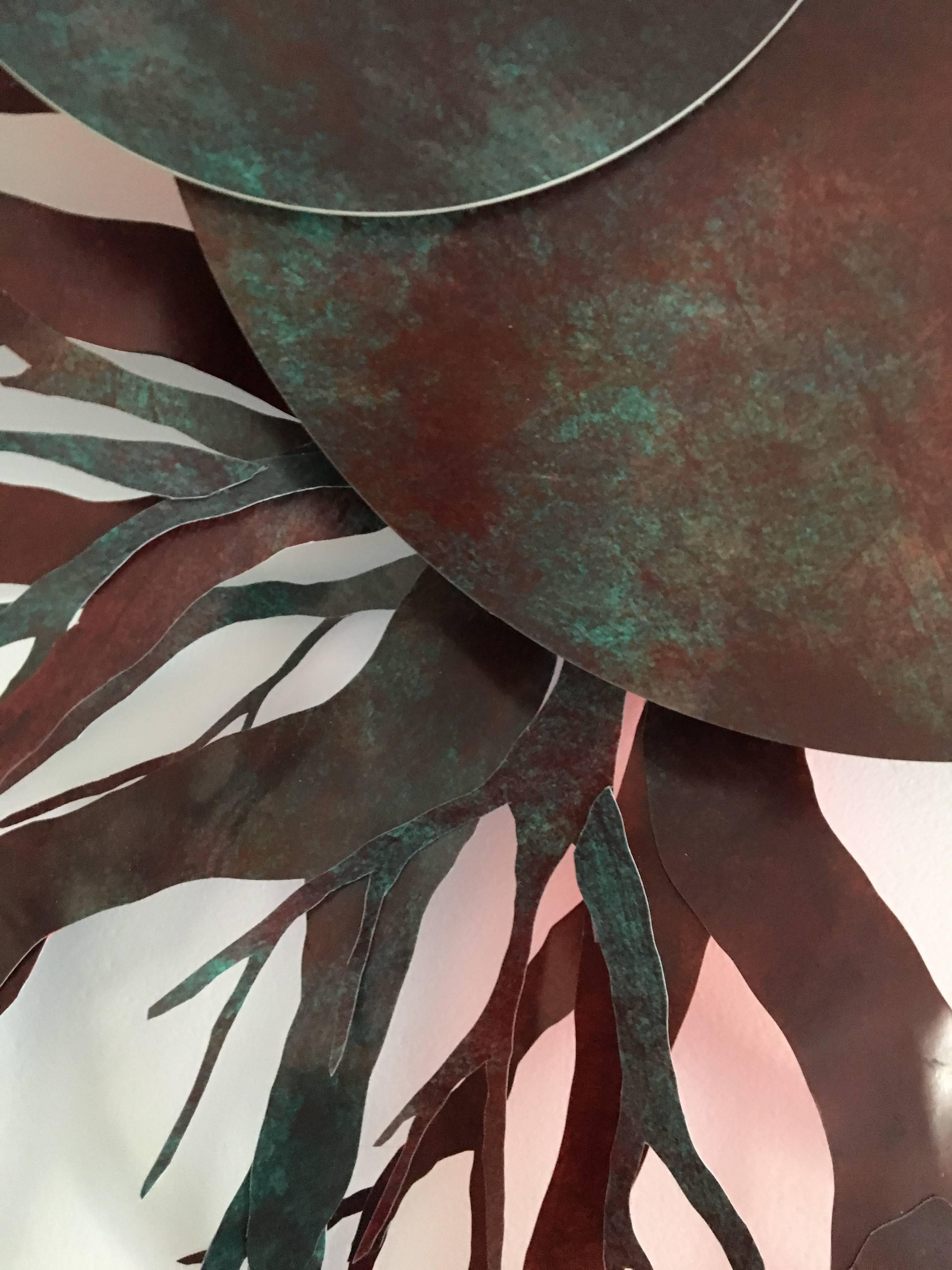 Planet Mixed Media mit Wurzeln: „Fons et origo #3“ (Quelle und Herkunft) im Angebot 1