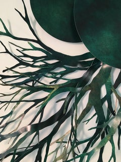 Planet Mixed Media mit Wurzeln: "Fons et origo #5" (Quelle und Herkunft)