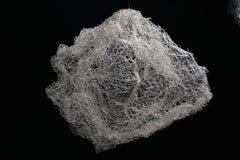 Sculpture en filament de textile : Nuages