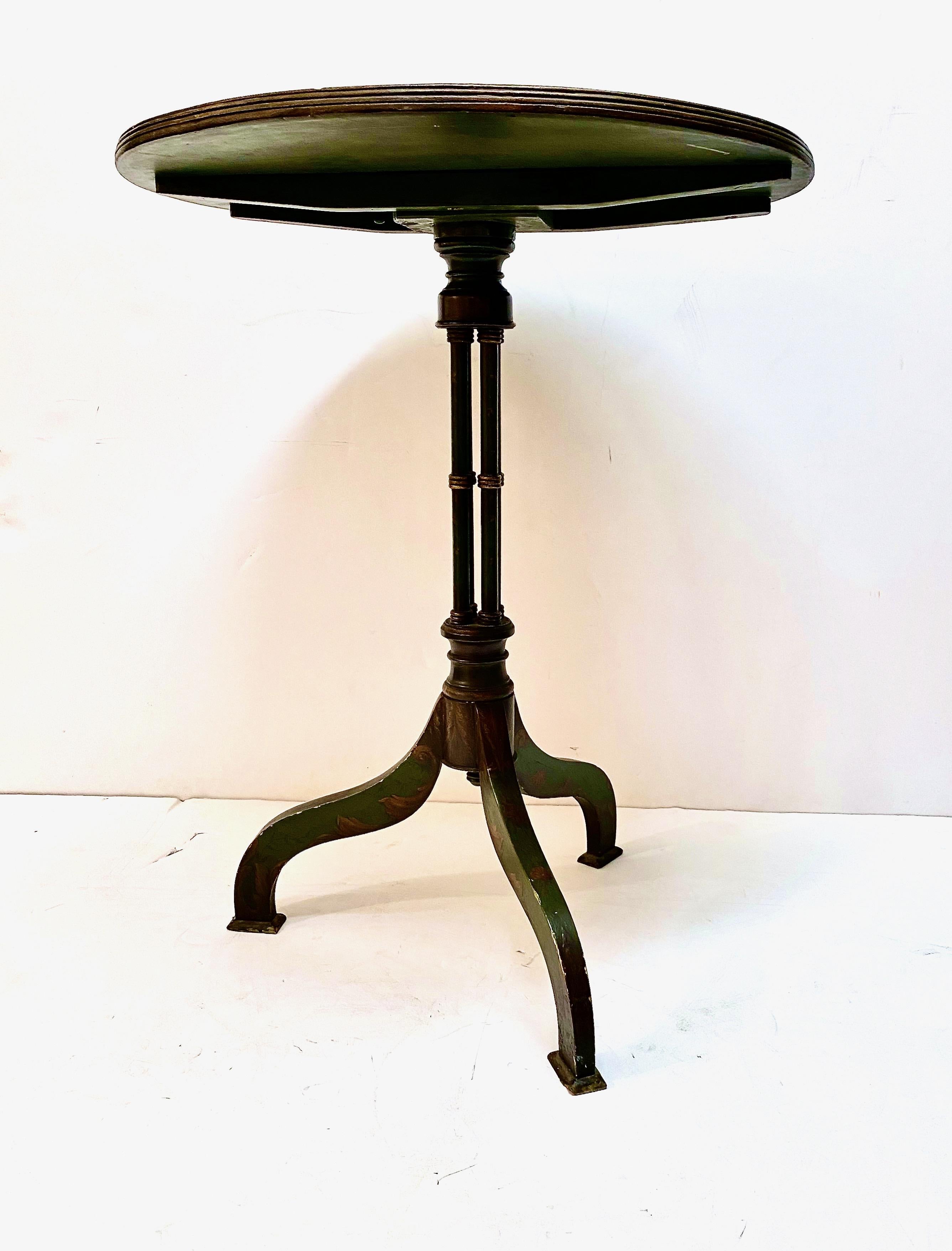 European Angelica Kauffman-Style Occasional Table, 19th Century For Sale